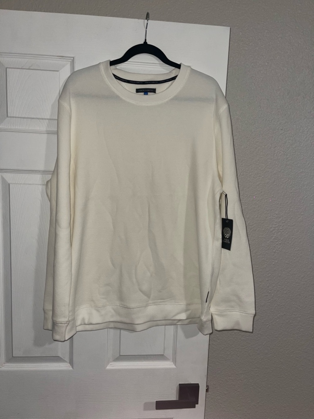 Men's Cream Crewneck thermo